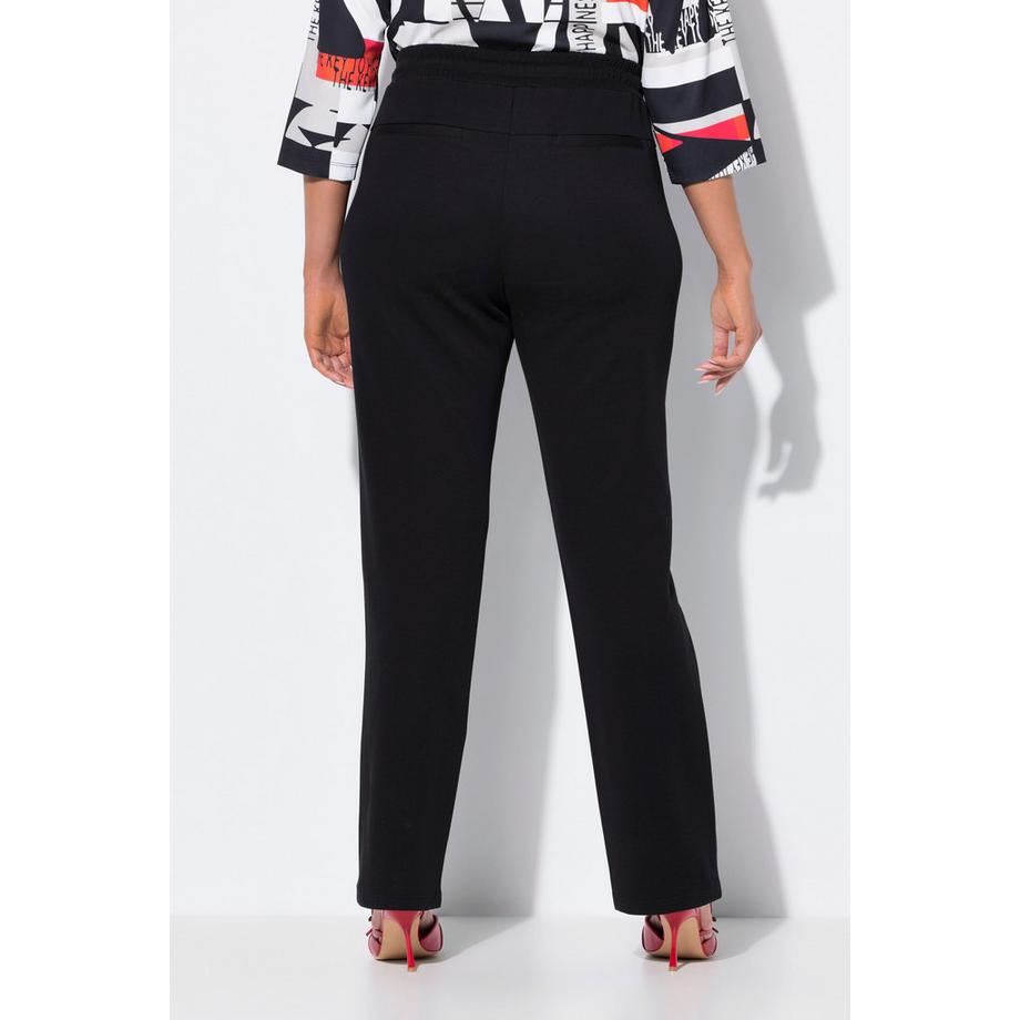 Ulla Popken Pantalon Molleton Fausses Poches Taille Élastique  