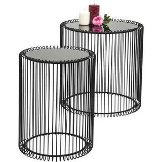 KARE Design Tavolino Wire Nero (2/set)  