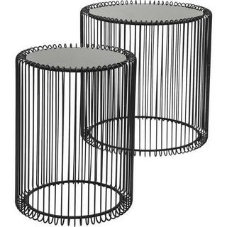 KARE Design Tavolino Wire Nero (2/set)  