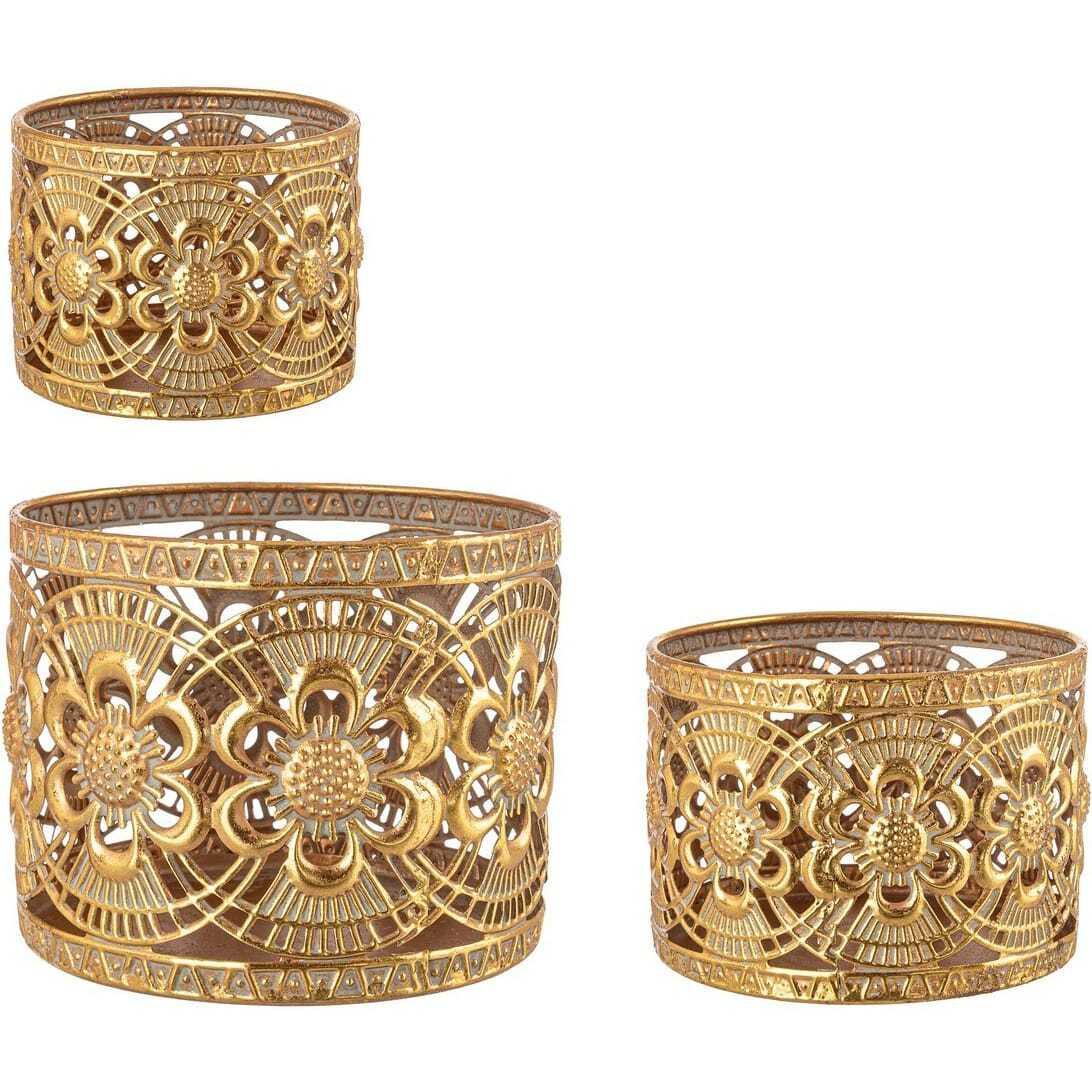 Image of Laterne Ceuta Blume rund (3er-Set) Laterne Ceuta Blume rund (3er-Set)