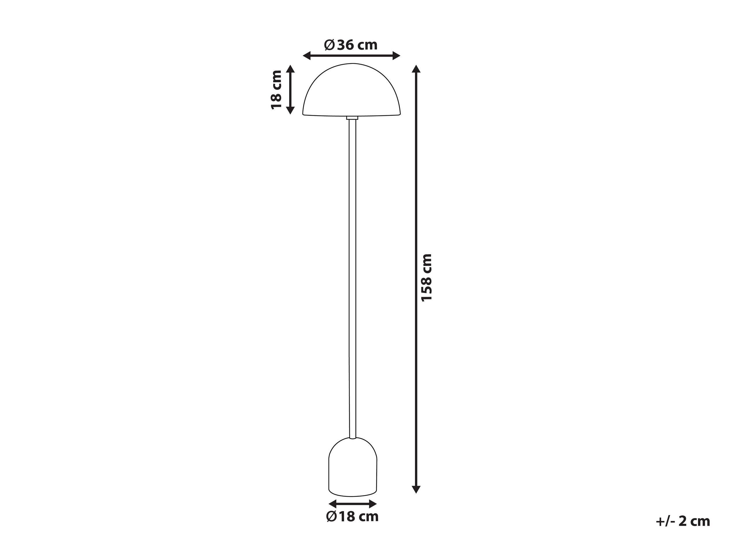 Beliani Lampadaire en Acier Moderne MACASIA  