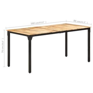 VidaXL Table à manger bois  