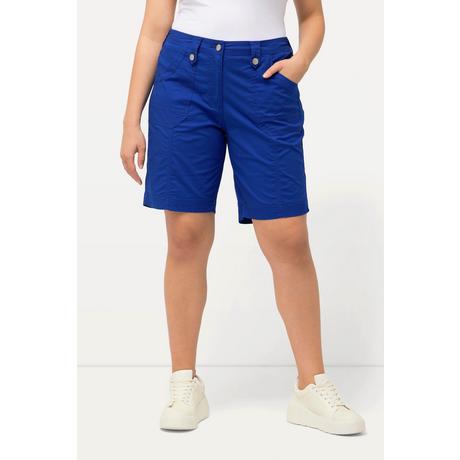 Ulla Popken  Cargo-Bermuda, Komfortbund, 4-Pocket-Schnitt 