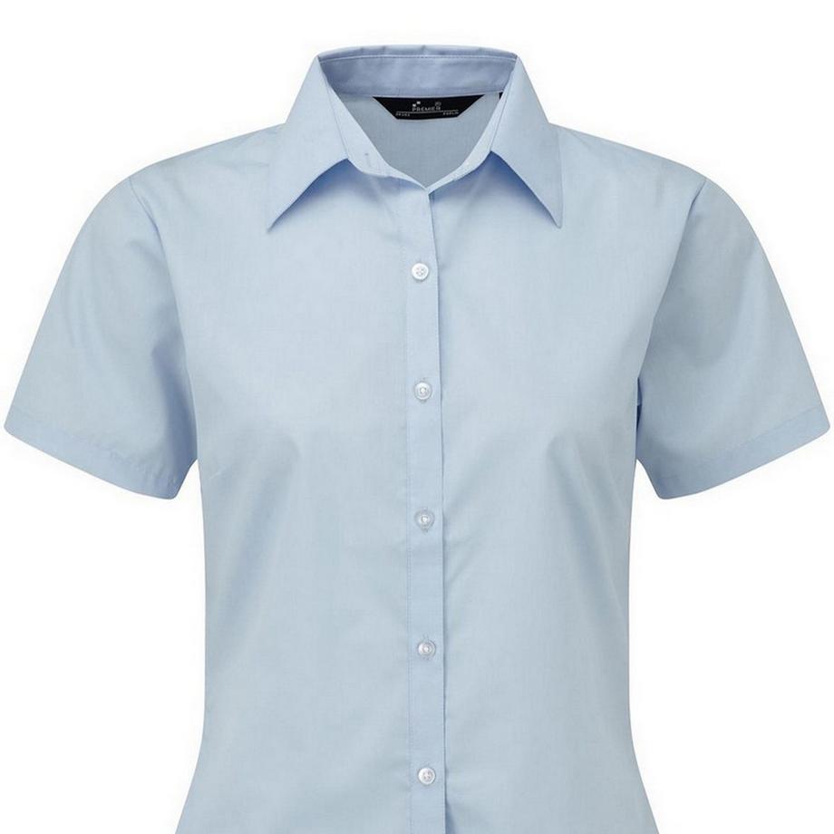 PREMIER Camicetta Popeline Maniche Corte Camicia da Lavoro  