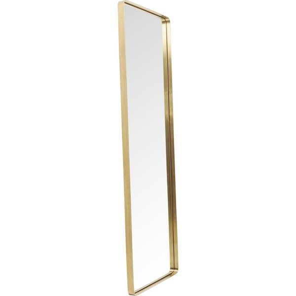 KARE Design Spiegel Curve Rectangular Brass 200x70cm  