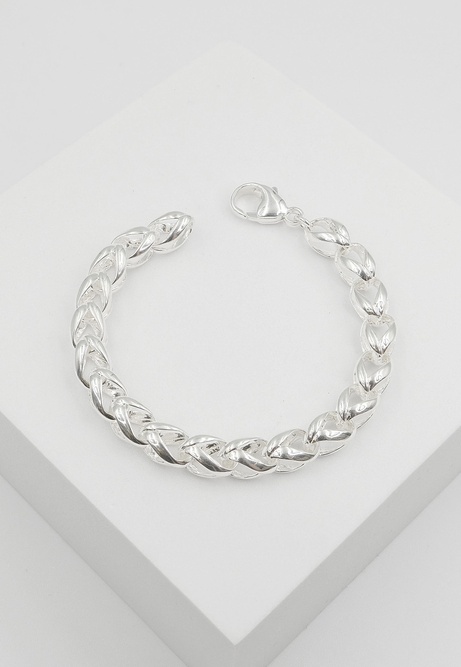 MUAU Schmuck  Bracelet Fantasie Silber 925, 7mm, 19cm 