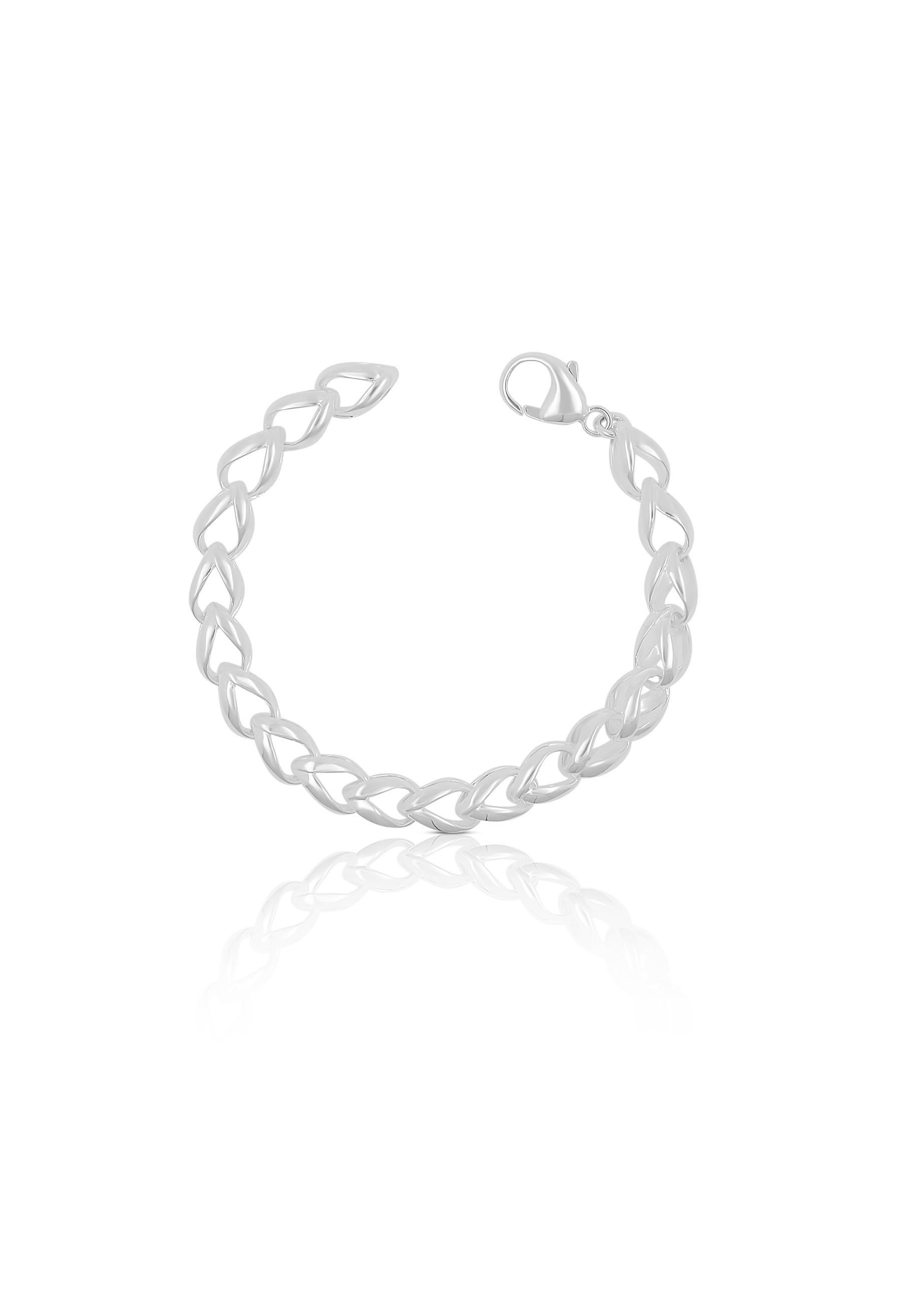 MUAU Schmuck  Bracelet Fantasie Silber 925, 7mm, 19cm 