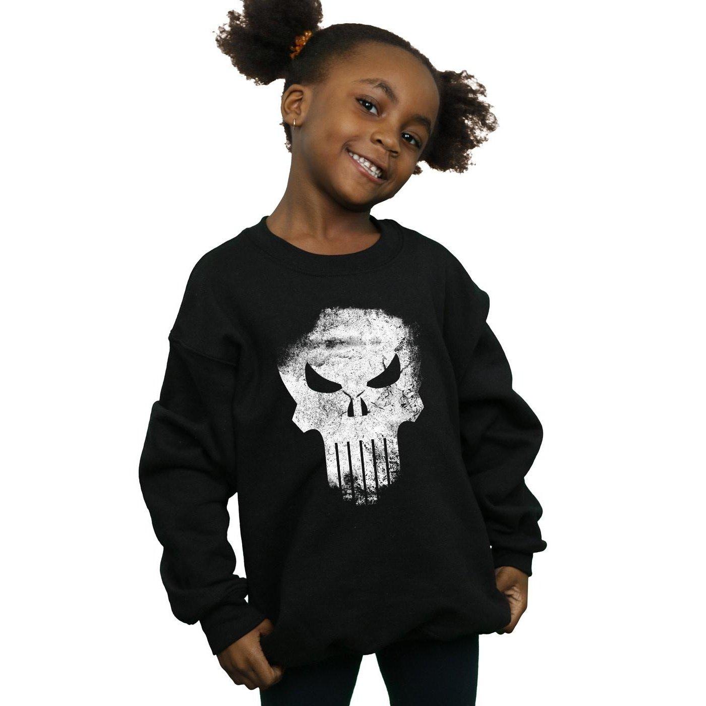 MARVEL  The Punisher Distrressed Skull Sweatshirt 