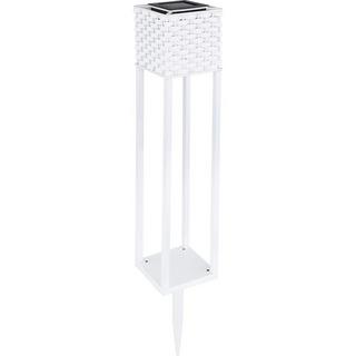 mutoni  Lampe solaire rotin blanc 1xLED 