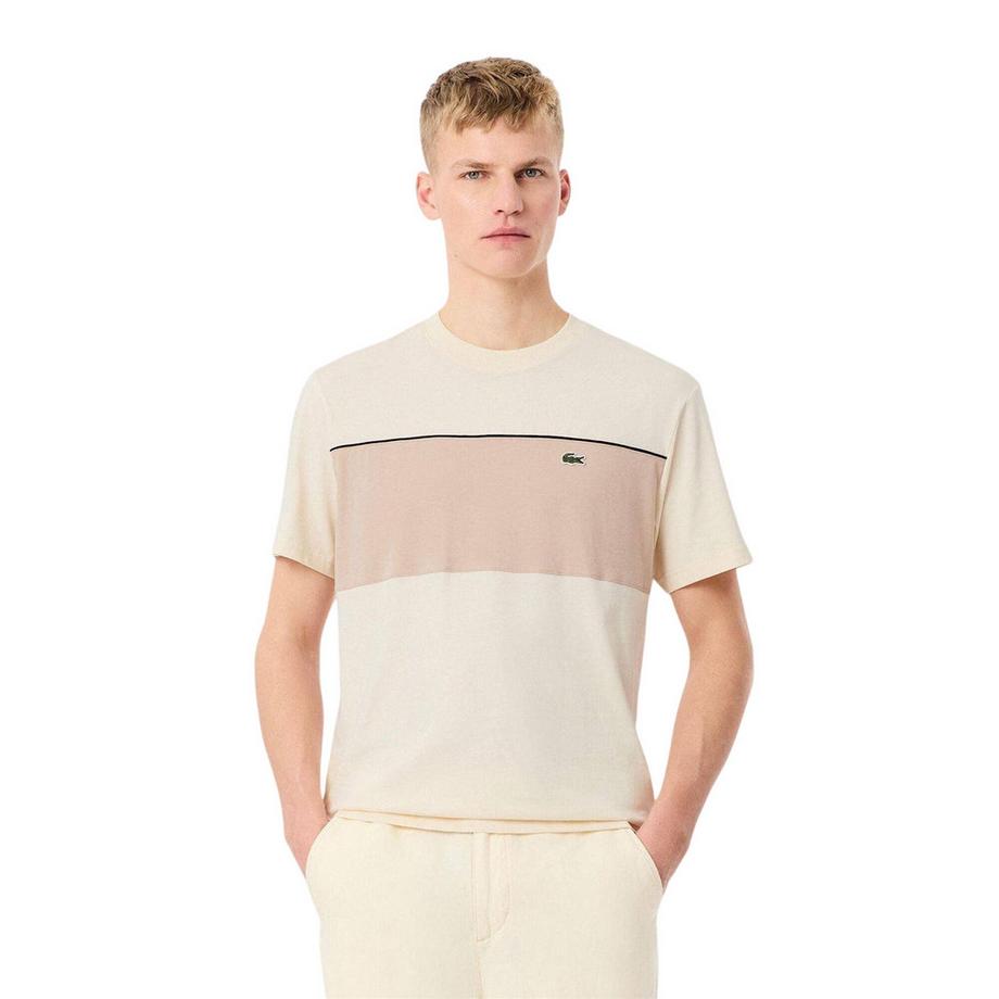 LACOSTE Color Block T-Shirt mit besticktem Logo  