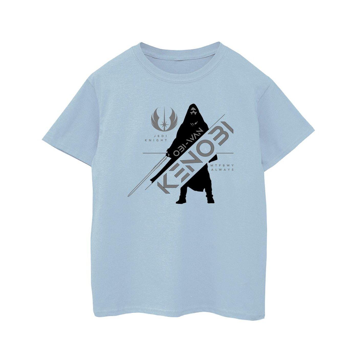 Image of Obiwan Kenobi Jedi Knight Tshirt Jungen Blau 128