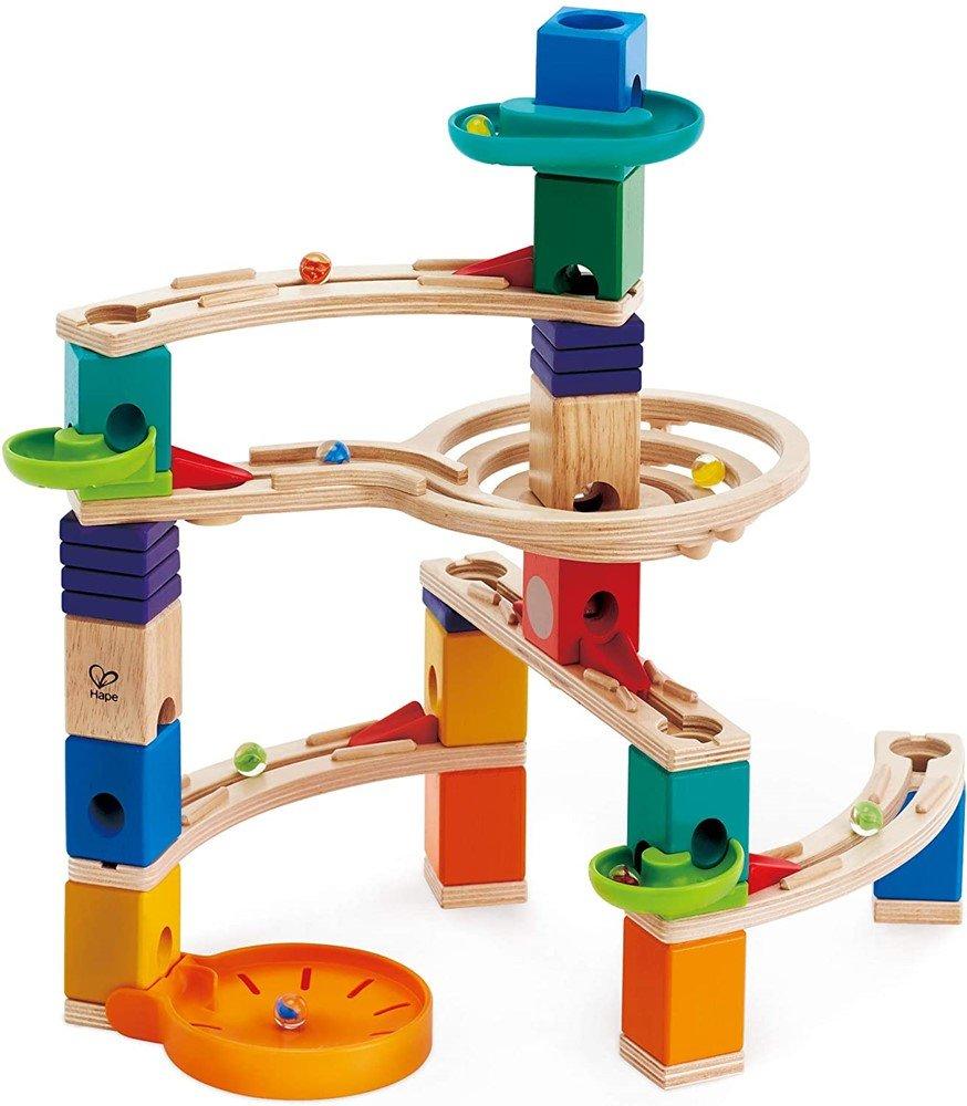 Image of E6020 Medium Set Quadrilla, Kugelbahn Mit 44 Bauteilen Aus Holz Und 50 Murmeln, Ab 4 Jahren Unisex Multicolor ONE SIZE