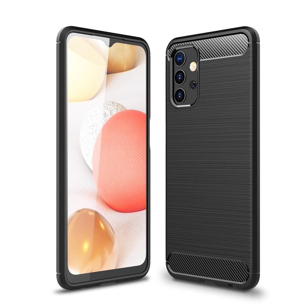 Image of Galaxy A32 5G - Metall Carbon Look Gummi Hülle