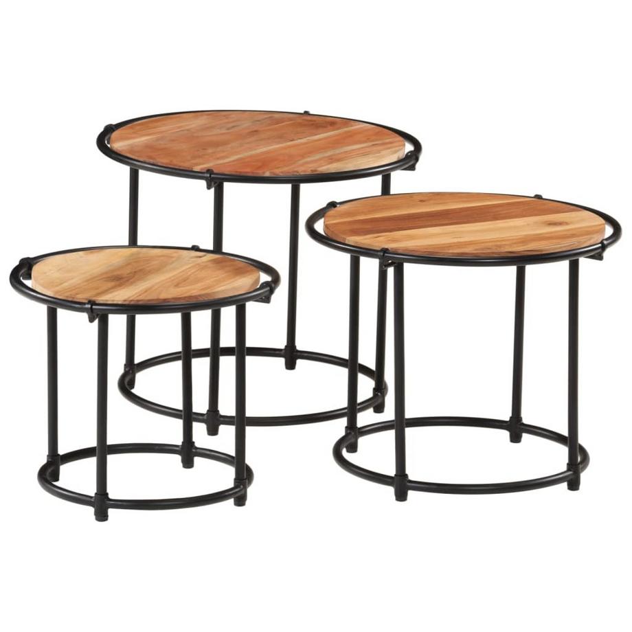 VidaXL  Satztisch holz 