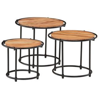 VidaXL  Table gigogne bois 