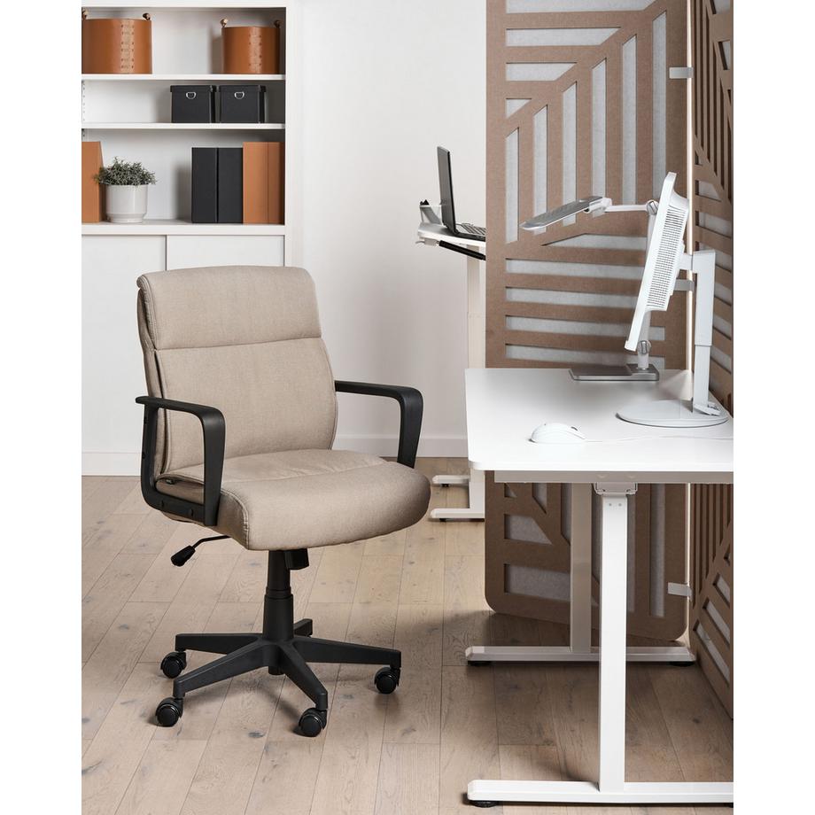 Beliani Chaise de bureau en Tissu Moderne BYRON  