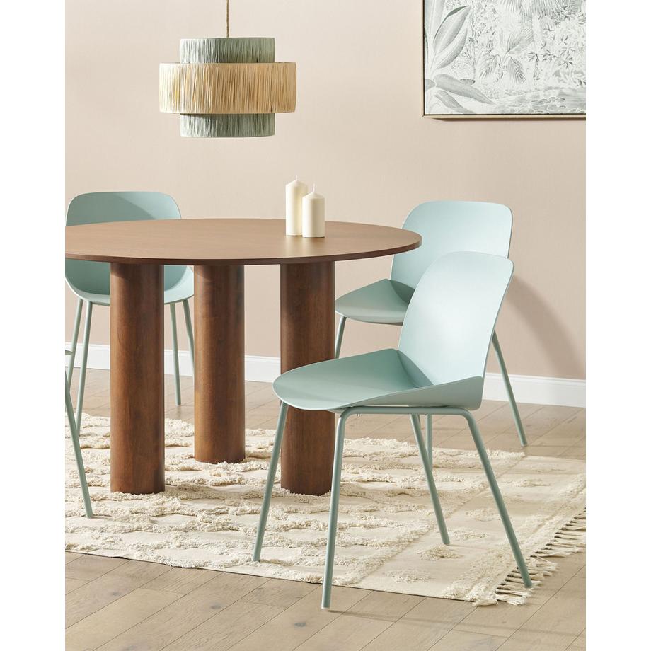 Beliani Set di 2 sedie da pranzo en Materiale sintetico Moderno MILACA  