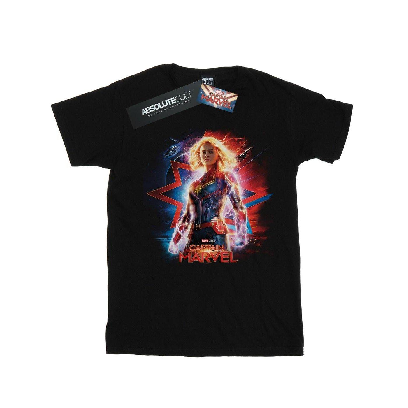 Image of Captain Poster Tshirt Damen Schwarz L