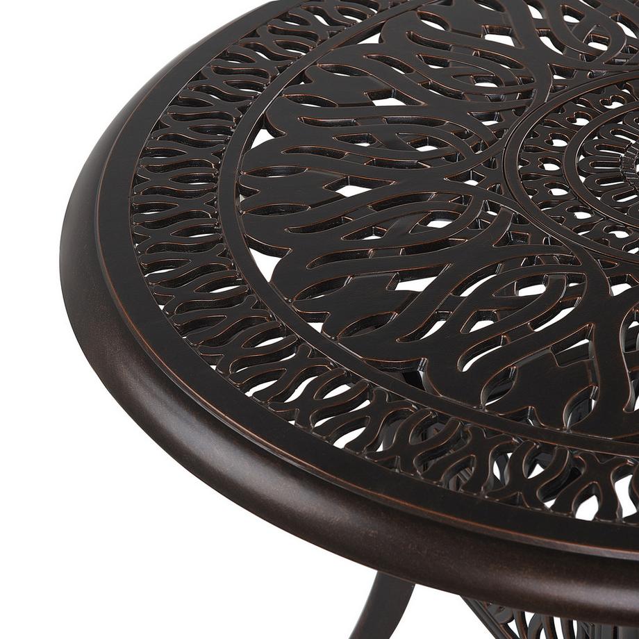 Beliani Gartentisch für 4 Personen aus Aluminium  ANCONA  