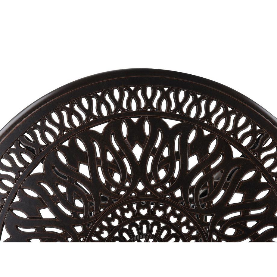 Beliani Gartentisch für 4 Personen aus Aluminium  ANCONA  