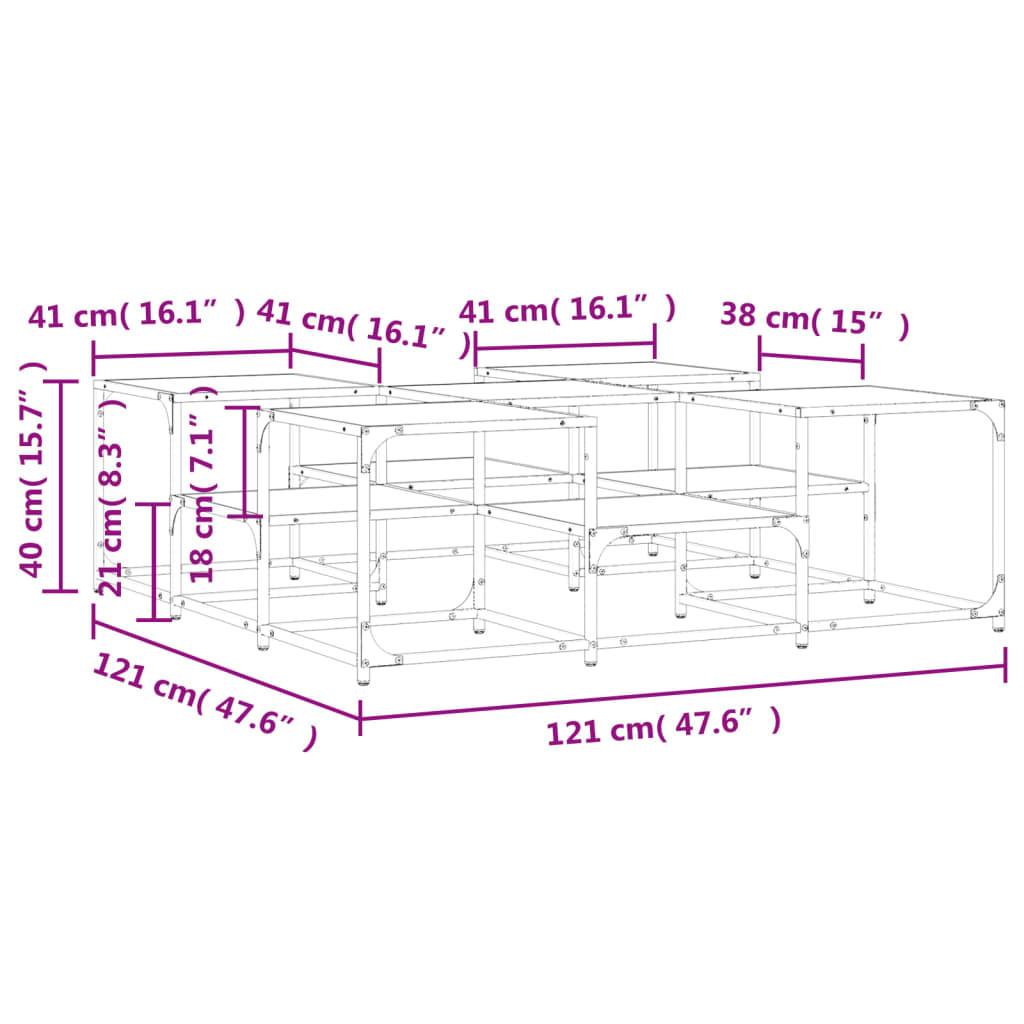 VidaXL Table basse bois d'ingénierie  