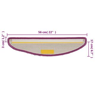 VidaXL Tapis d'escalier polypropylène  