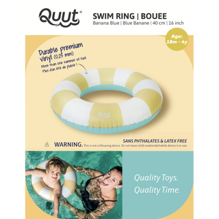 Quut  Swim rings, Small Banana blue (40cm) 