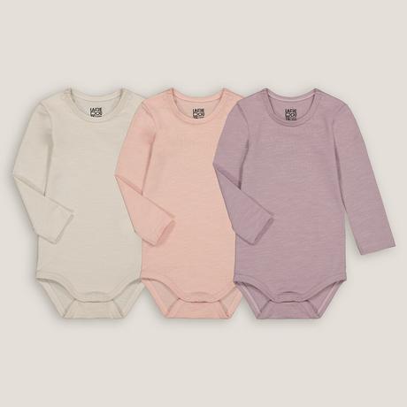 La Redoute Collections  Lot de 3 bodies manches longues 