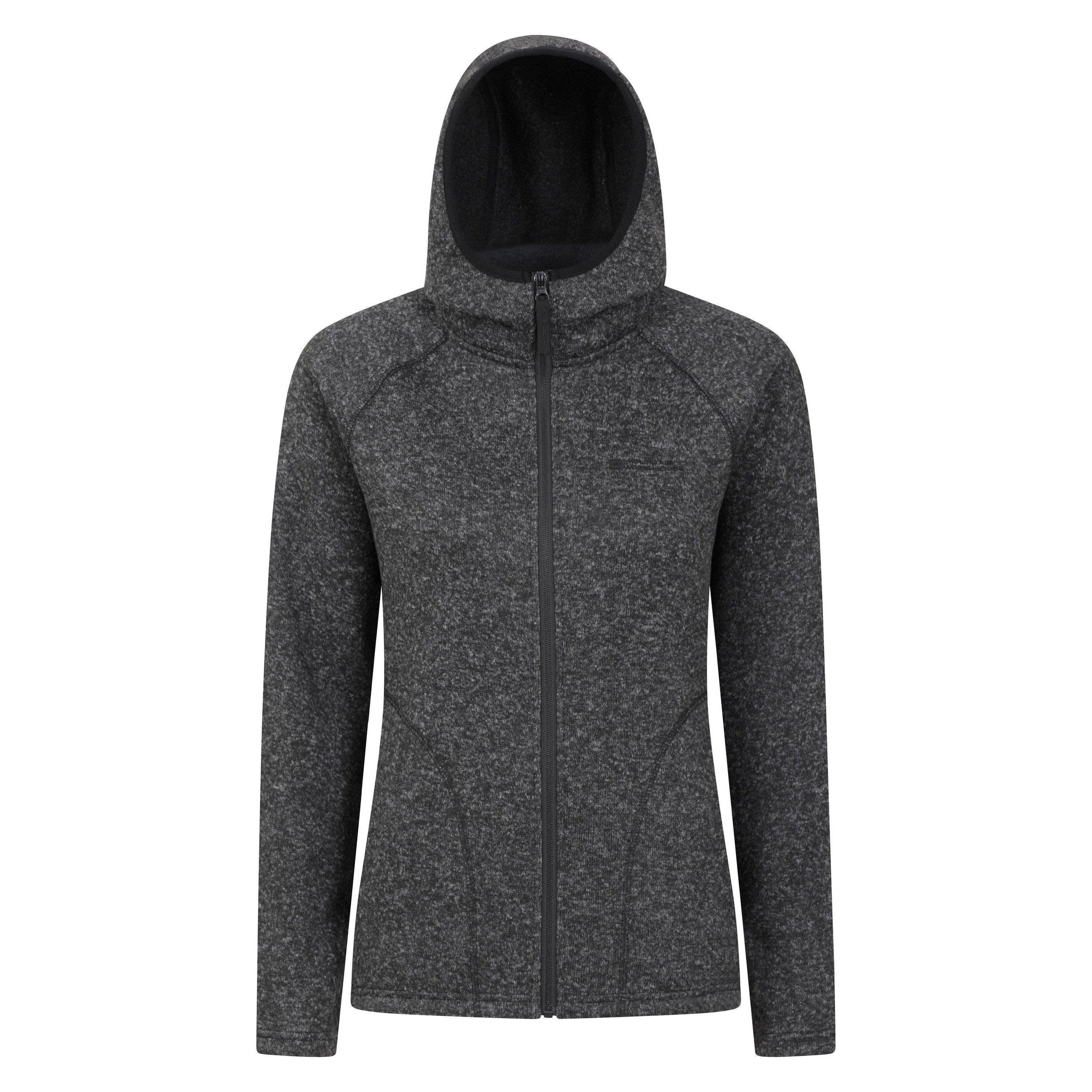 Image of Nevis Hoodie Mit Durchgehendem Reißverschluss Durchgehender Reißverschluss Damen Schwarz 40