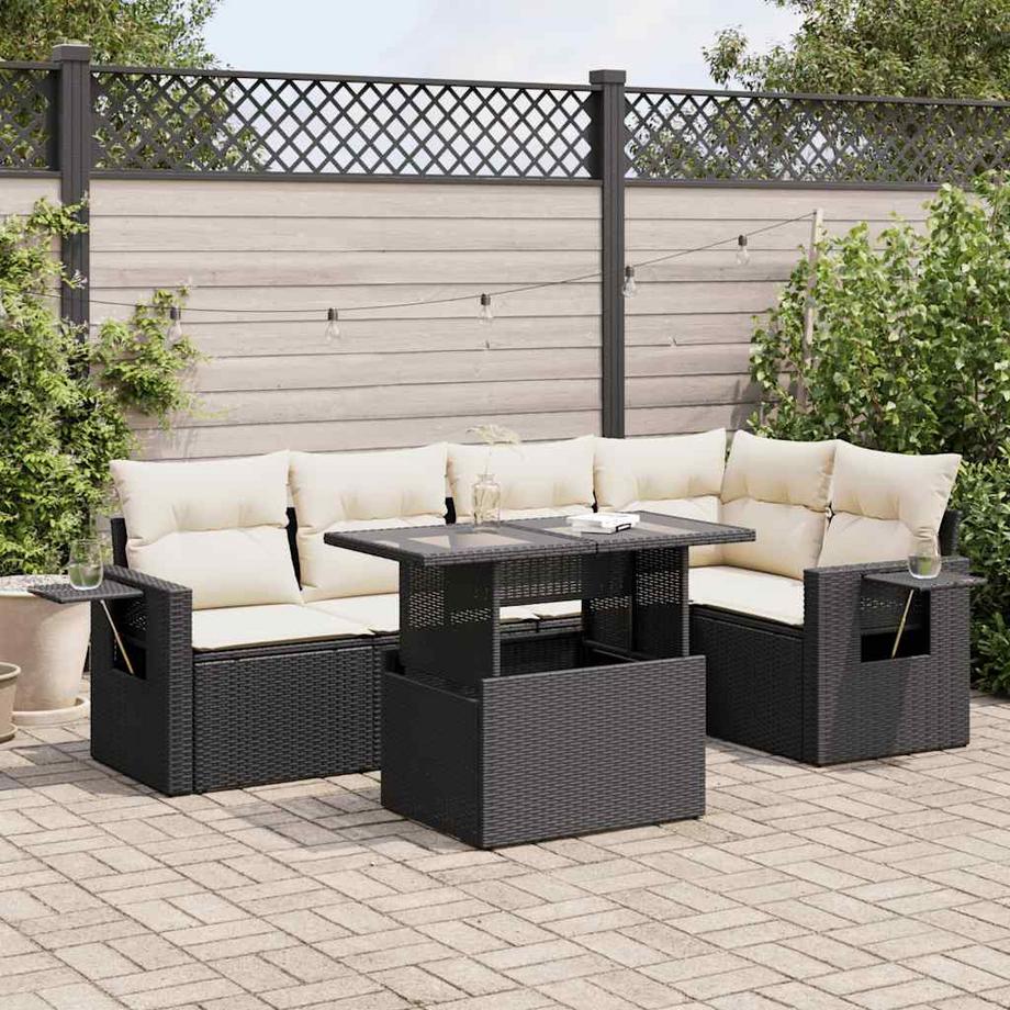 VidaXL Ensemble de canapés de jardin rotin synthétique  
