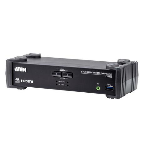 ATEN  Switch USB 3.0 4K HDMI KVMP™ a 2 porte con Modalità mixer audio 