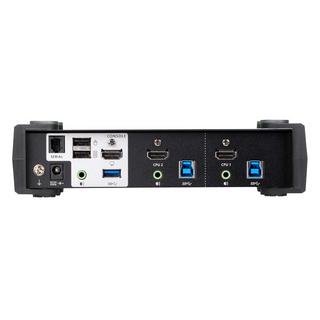 ATEN  2-Port USB 3.0 4K HDMI KVMP™ Switch mit Audio Mixer Modus 