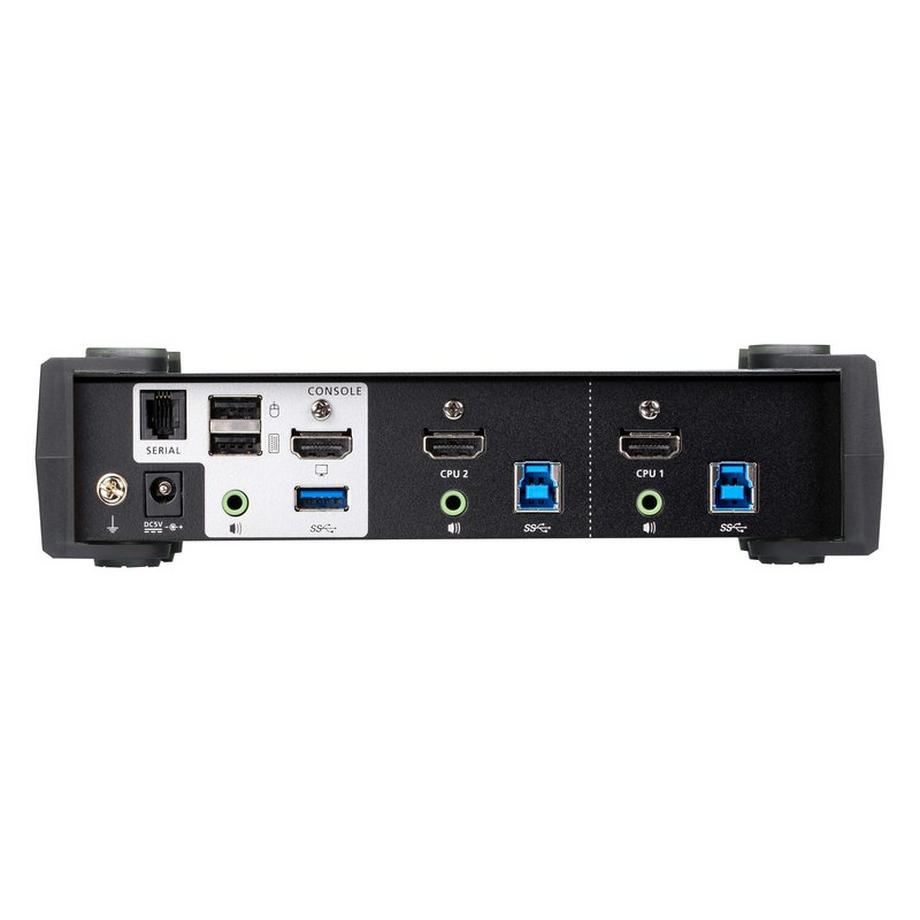 ATEN  2-Port USB 3.0 4K HDMI KVMP™ Switch mit Audio Mixer Modus 