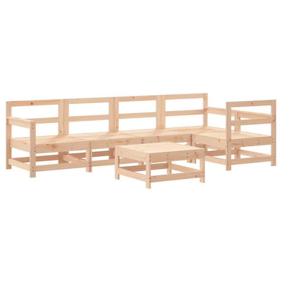 VidaXL set divani da giardino Legno  