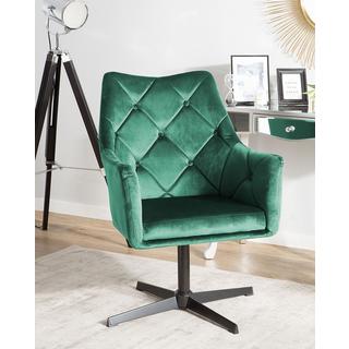 Beliani Fauteuil en Velours Glamour VAKSALA  