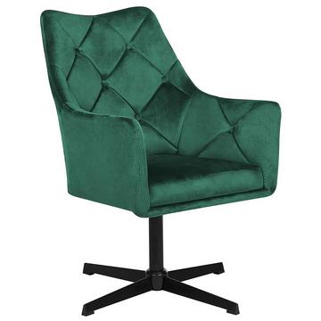 Fauteuil pivotant en Velours Glamour VAKSALA