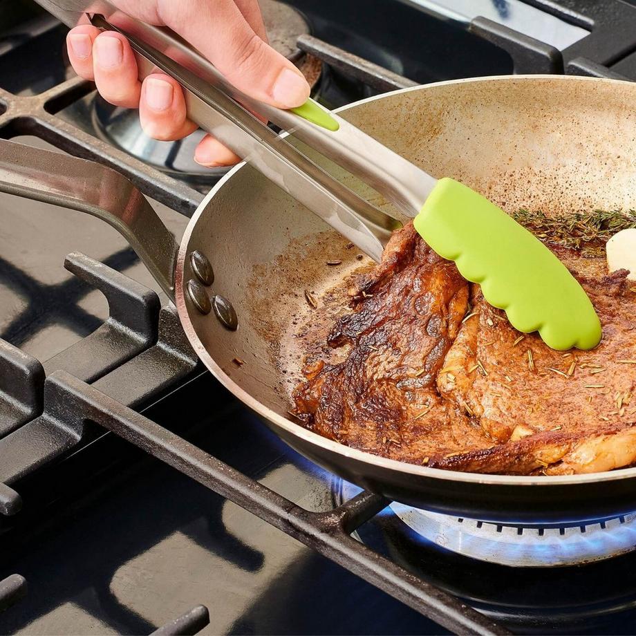 mastrad  Pince de cuisine inox & silicone 26cm gris 