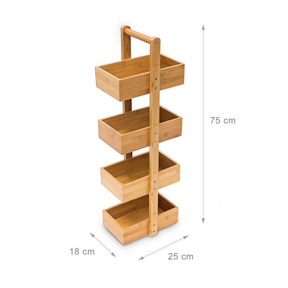 B2X Badezimmerregal aus Bambus  