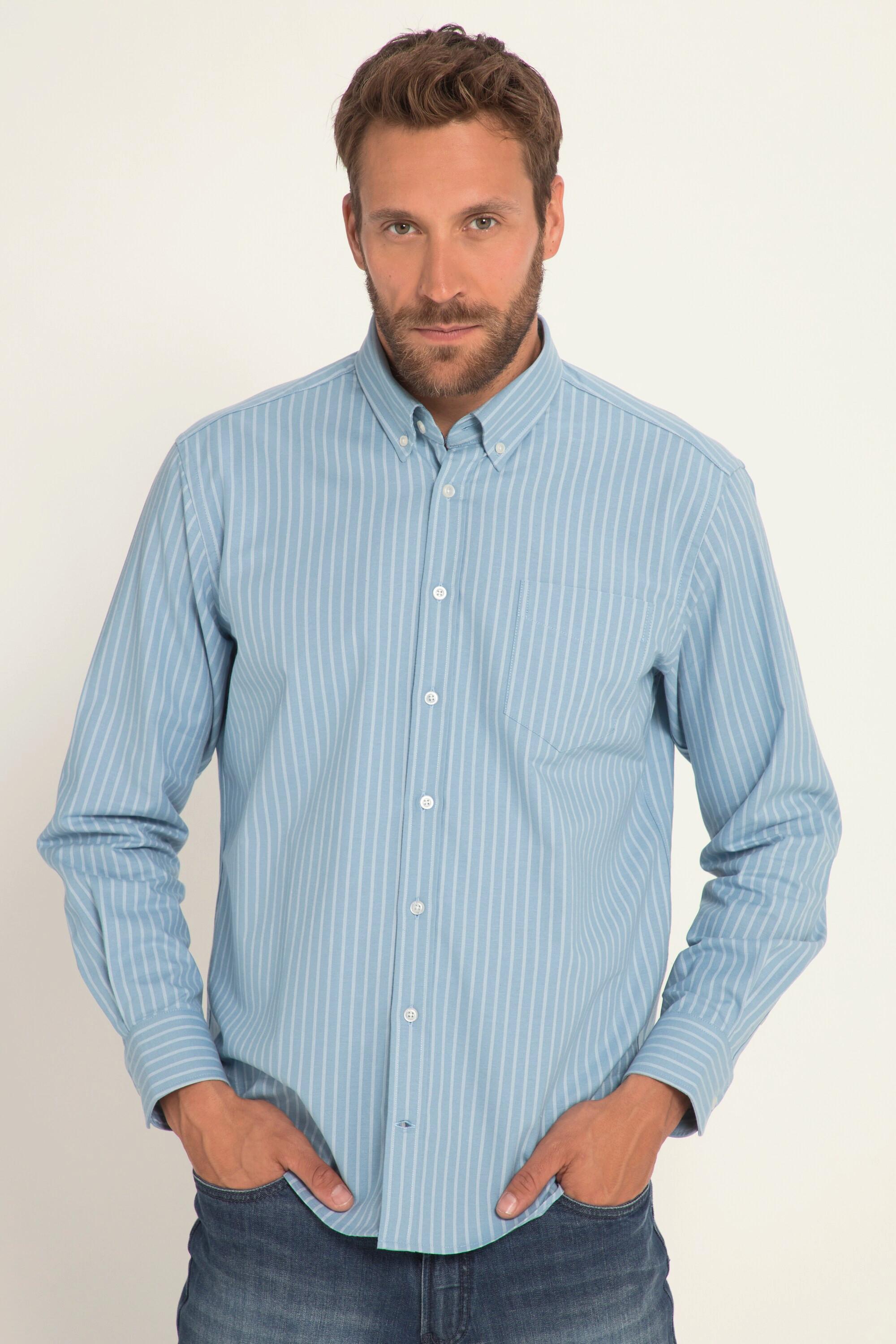 JP1880  Chemise Oxford à manches longues, col à pointes boutonnées - coupe Modern Fit 