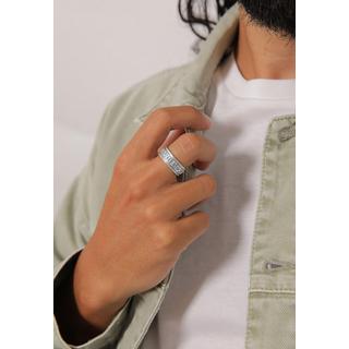 Kuzzoi  Bague Herren Bandring Römische Zahlen 925 Silber 