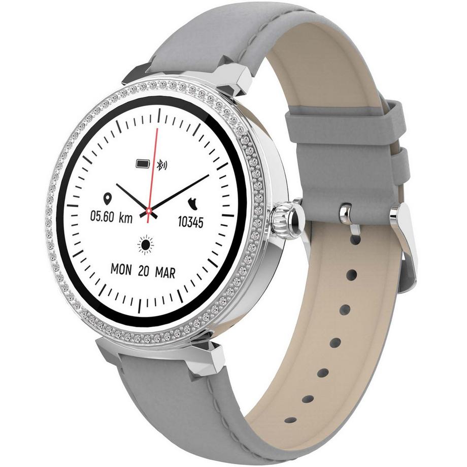 DENVER  SmartWatch Bluetooth SWC-342GR con sensore di frequenza cardiaca e ossigeno nel sangue 