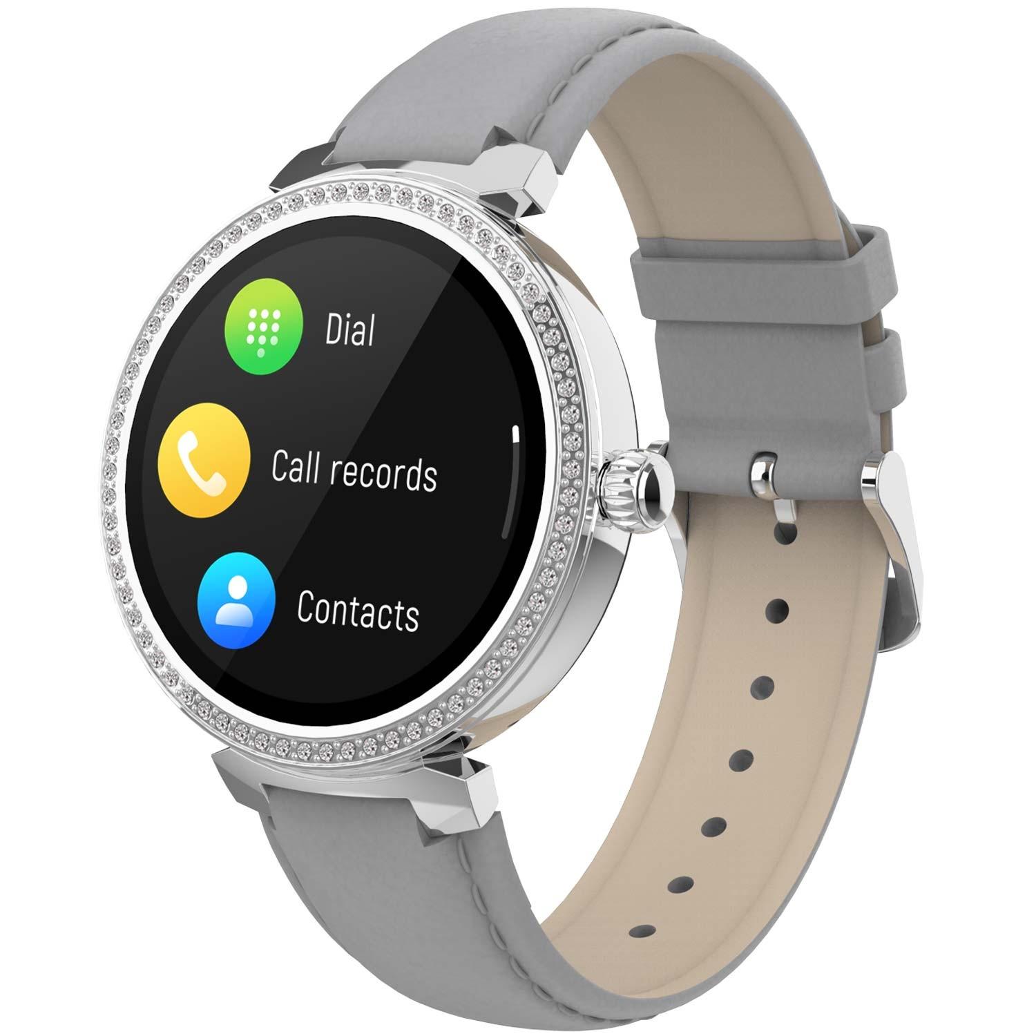 DENVER  SmartWatch Bluetooth SWC-342GR con sensore di frequenza cardiaca e ossigeno nel sangue 