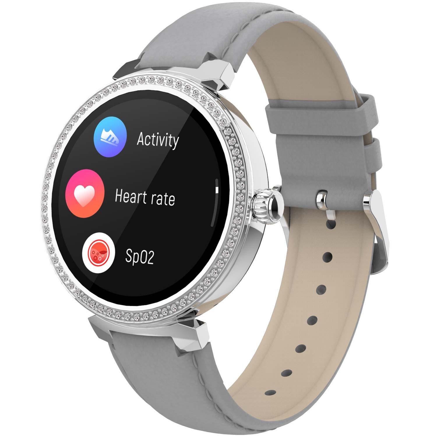 DENVER  SmartWatch Bluetooth SWC-342GR con sensore di frequenza cardiaca e ossigeno nel sangue 