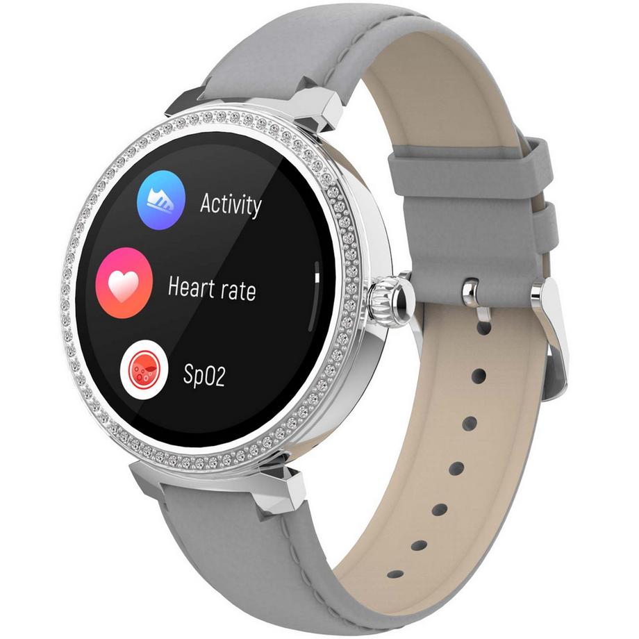 DENVER  SmartWatch Bluetooth SWC-342GR con sensore di frequenza cardiaca e ossigeno nel sangue 