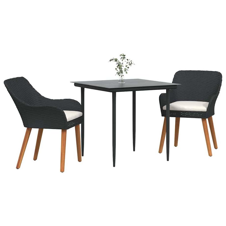 VidaXL Set da Pranzo per Giardino Polyrattan  