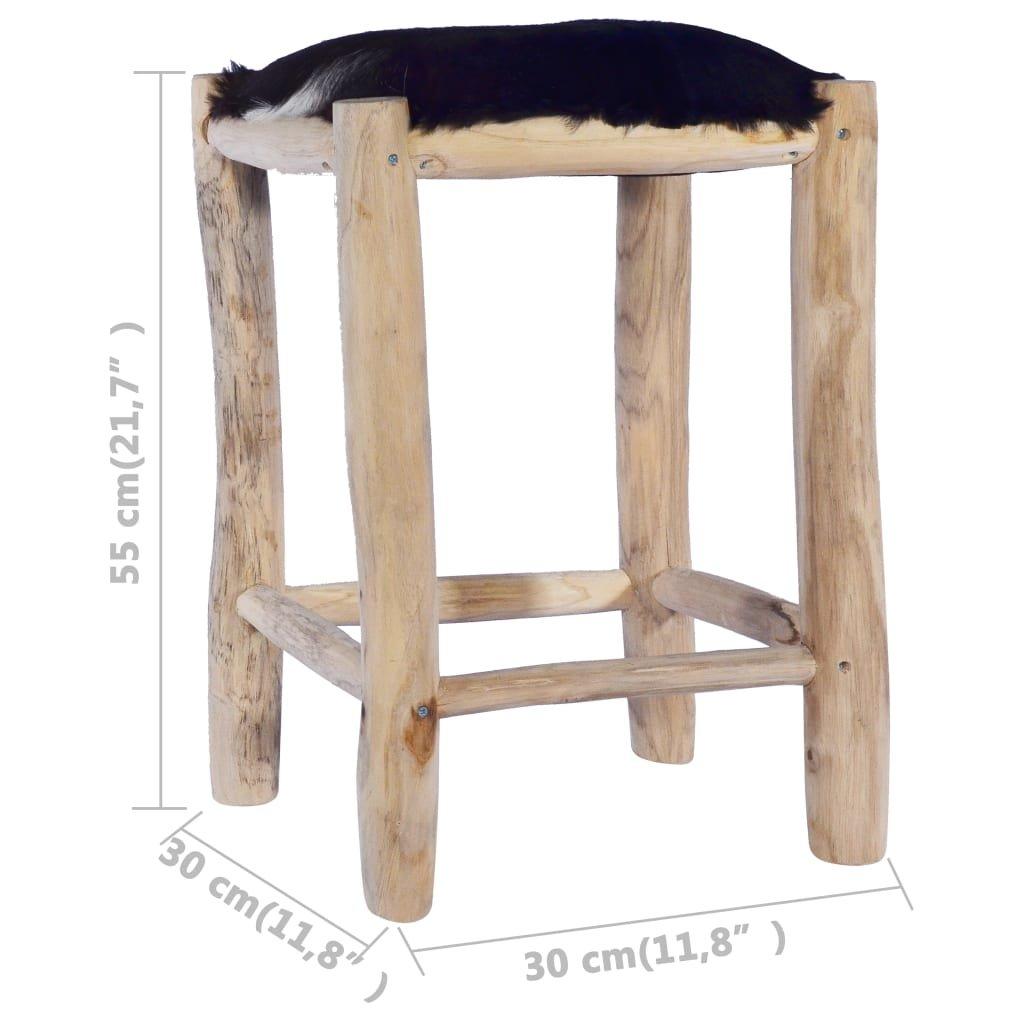 VidaXL Tabouret de bar bois  