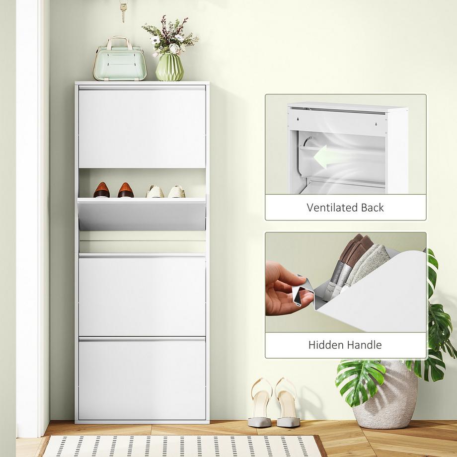 HOMCOM Meuble à chaussures  