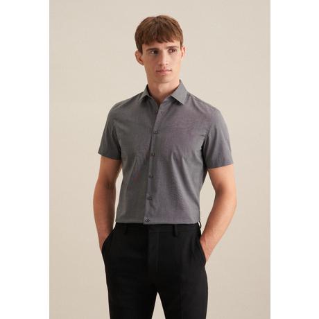 Seidensticker  Chemise Business Slim Fit Manche courte Uni 