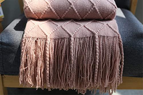 Alopini Living Blanket Soft Knit Wool Blanket Tassel Cuddle Blanket Sofa Blanket Sleep Blanket  