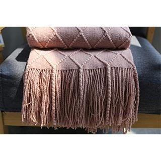 Alopini Morbida Coperta in Lana a Maglia con Nappe  